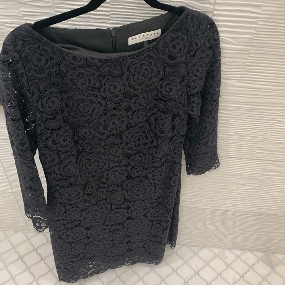 Lace delicate black sexy dress